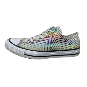 Converse All Star Sneakers Rainbow Star Women's 8 White 8.2.4:I.8.3